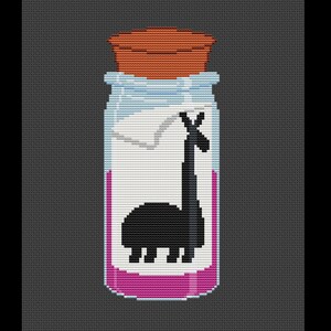 Llama Potion DIY Cross-stitch Kit