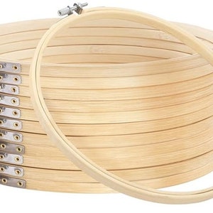 Bamboo Embroidery Hoop, 9 inches