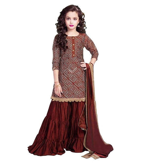Sharara dresses for little girl cheap