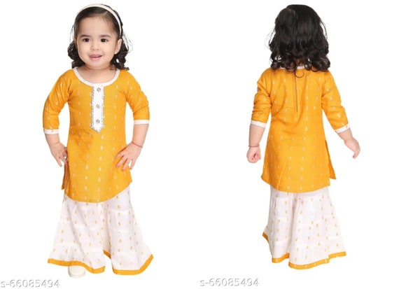 Long Kurti Indian Pawdra Lehenga Chaniya Choli for 3-7 Year Girls #28010 |  Buy Online @ DesiClik.com, USA