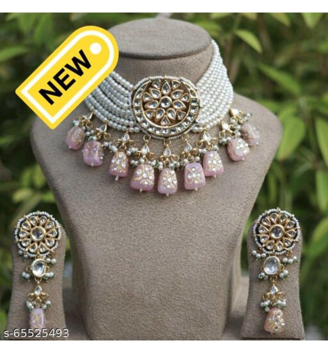 Chandbali Choker/ Kundan Choker/ Kundan 