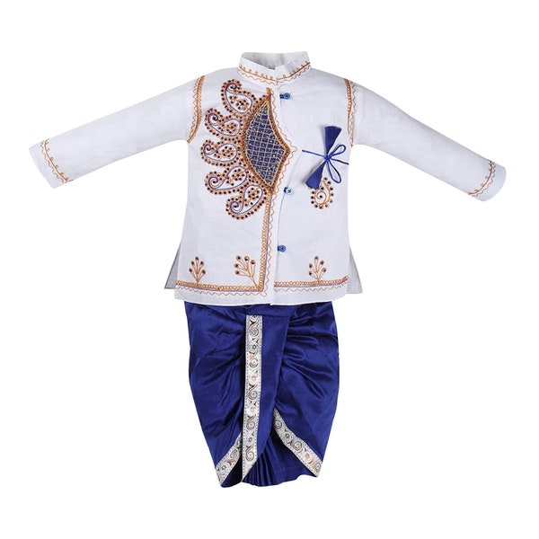 Kids Dress, Indian Kids Dress, Navratri Dress, Ethnic Wear, Boys Kurta Dhoti, Kids Dhoti Kurta, Cotton Blend Dhoti Kurta, Festive Kids Dress