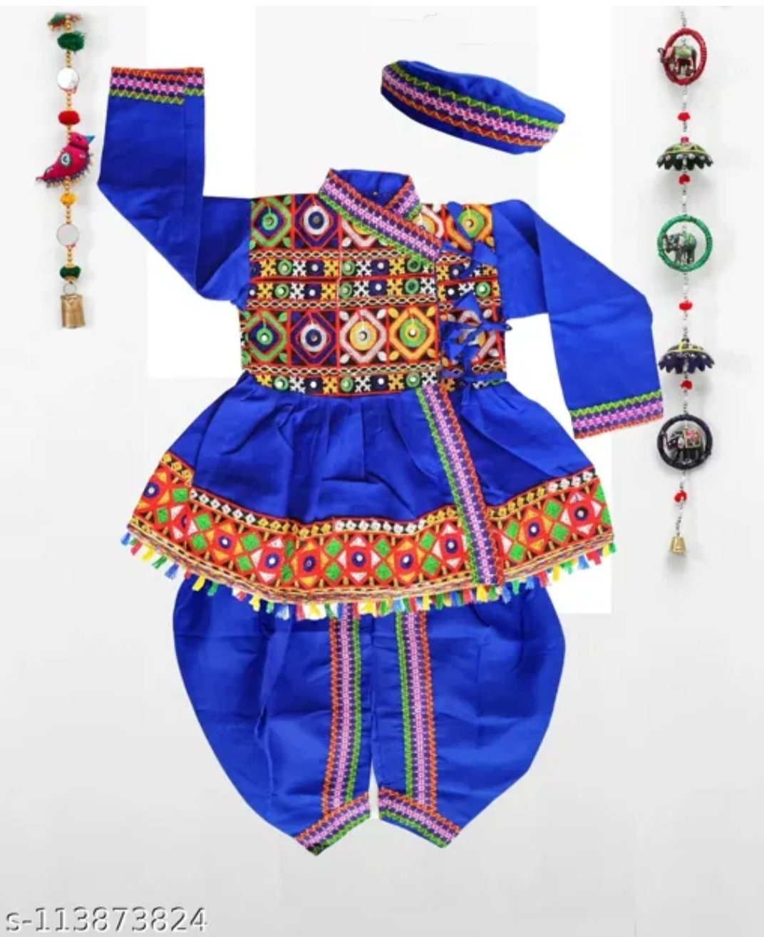 Durga Puja Special Dress | Navratri Special Custom Baby Outfit | KNITROOT