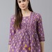 Women'S Navy Blue Printed Empire Top main image 0