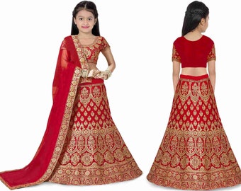Kids Dress Indian Kids Girl Dress Lehenga Choli for Kids Girls