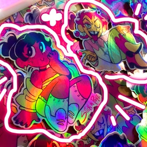 Frasier and Mal Holo Stickers
