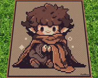 HOBBIT -personalized  - graph for c2c crochet blanket
