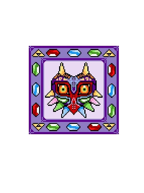 ゼルダの伝説 ムジュラの仮面をイメージしたブランケット - かぎ針編み