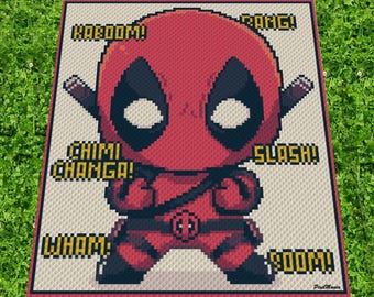 DEADPOOL chibi - graph for C2C blanket