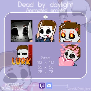 Animated Michael Myers Emotes 5 pack | Killer emotes for Twitch and Discord | Dead by daylight