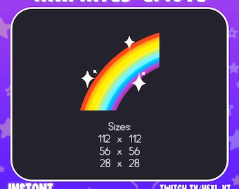 Emote arcobaleno animato / Emote Twitch & Discord / Orgoglio