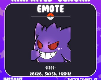 ANIMATED Gengar LUL Emote for Twitch/Discord & Kick