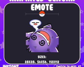 Emote animata Gengar svenuto per Twitch/Discord e Kick
