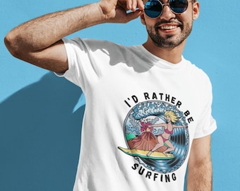 Camiseta surfista, prefiero estar surfeando camiseta