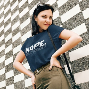 Nein. Nicht heute Kurzärmeliges Unisex T-Shirt