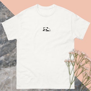 Bonita camiseta de panda pequeño, camiseta de animal