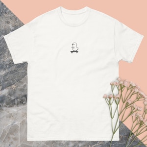 Camiseta de skate Quack n' Roll, Rad Duck, camiseta bordada