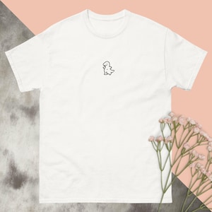 Chemise petit dinosaure, t-shirt animal brodé