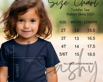 Rabbit Skins 3321 Size Chart, Toddler Sizing Guide, Rabbit Skins Shirt Size Chart, Navy Shirt Sizing Chart 2T 3T 4T 5/6 T