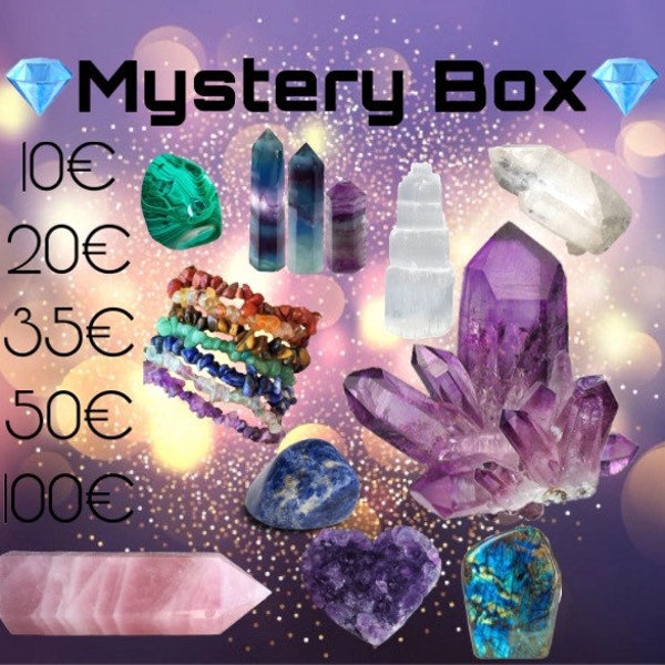 Crystal Mystery Box Mineralien Kristalle Chakra