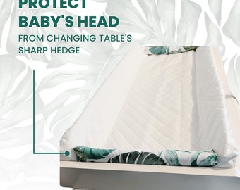 Changing Table Bumper, Shielding Baby's Head from the Hard, Sharp Edges of the Changing Table, Diaper change