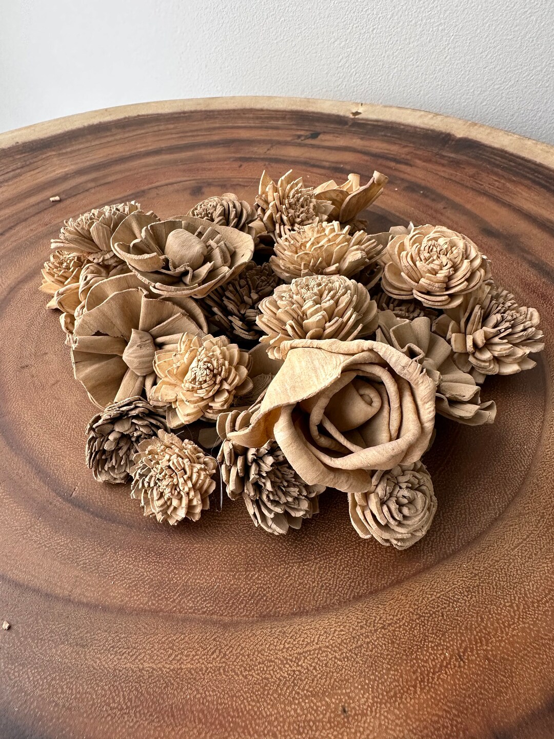 Mini Sola Wood Flower Assortment Beige Wood Flowers Sola Wood Flowers