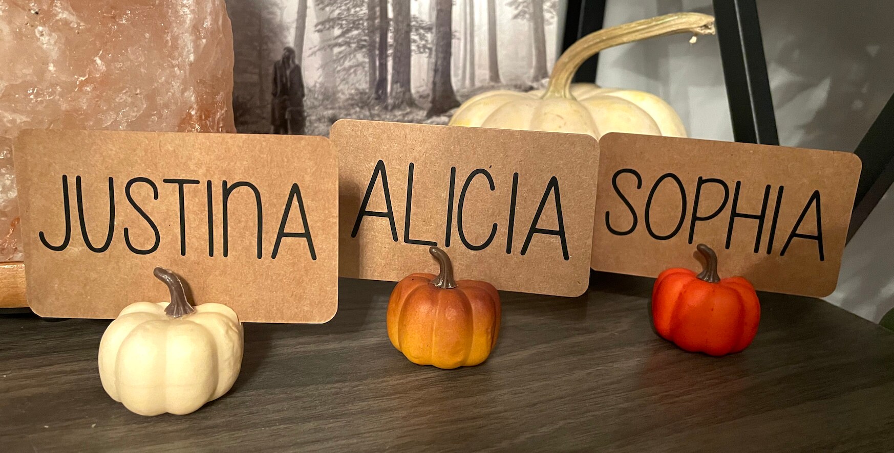Wedding Table Cards Pumpkin Wedding Decor Wedding Table - Etsy