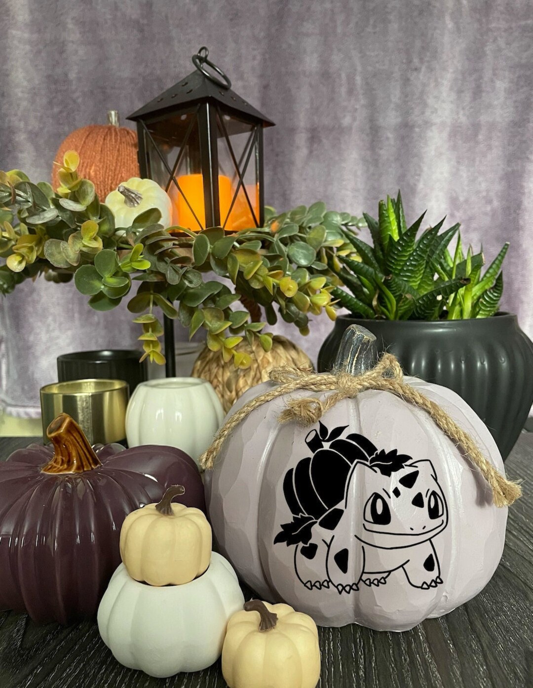 Bulbasaur Decal Sticker Vinyl Decal Customizable Fall Pumpkin Halloween ...