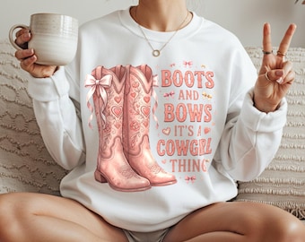 Cowgirl Stiefel Sublimationsdesign, Cowgirl Stiefel Schleife PNG, Stiefel und Bögen Digital Download, Cowgirl Stiefel Clipart, Mädchen Stiefel Design