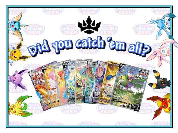 Chilling Reign Checklist for Tracking Pokemon Cards - LIKE: Ice Rider  Calyrex - All Formats - Standard/reverse-holo/holo/full-art (3 Pages) - Etsy