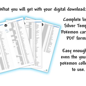 Silver Tempest Checklist includes Trainer Gallery for Tracking Pokemon Cards LIKE: Alolan Vulpix V All Formats 3 pages image 2