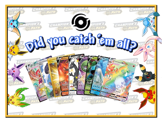 Champion's Path Checklist for Tracking Pokemon Cards - LIKE: Charizard VMAX  - All Formats - Standard/reverse-holo/holo/full-art (1 Page) - Etsy