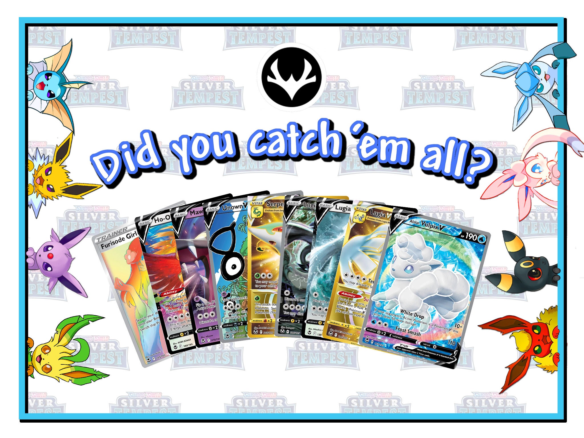 Silver Tempest Checklist (includes Trainer Gallery) for Tracking Pokemon Cards - LIKE: Alolan Vulpix V - All Formats (3 Pages) - Etsy Silver Tempest Checklist (includes Trainer Gallery) for Tracking Pokemon Cards - LIKE: Alolan Vulpix V - All Formats (3 Pages) - Etsy