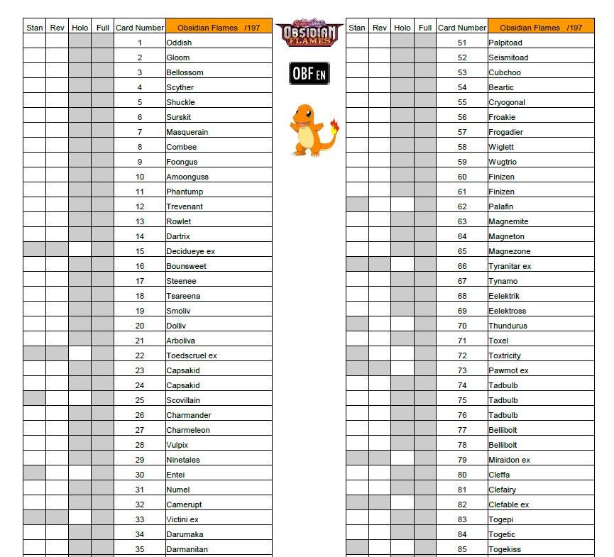 pokemon obsidian card list Pokémon Cards Ruler of the Black Flame/Obsidian Flames Booster Box sv3 –  Pokioh main image 0