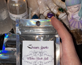 WITCHES BLACK SALT | Witch Salt, Ritual Salt, Altar Salt, Protection Salt | Witch’s Salt for Protection and Banishing