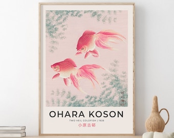 小原古邨「金魚版画：日本のアジア美術ポスター」（デジタル