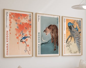 Ohara Koson Japanese Art Print Set, Exhibition Posters (Digital Download)