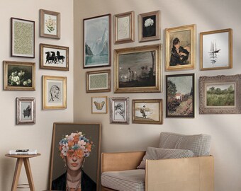 Vintage Gallery Wall Art Set of 19 (Digital Download)