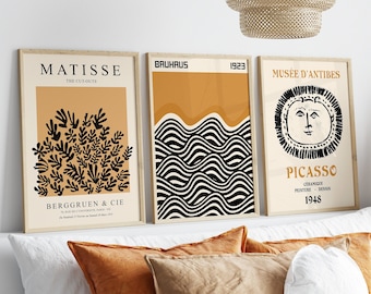 Matisse, Bauhaus, Picasso Exhibition Poster Set (Digital Download)