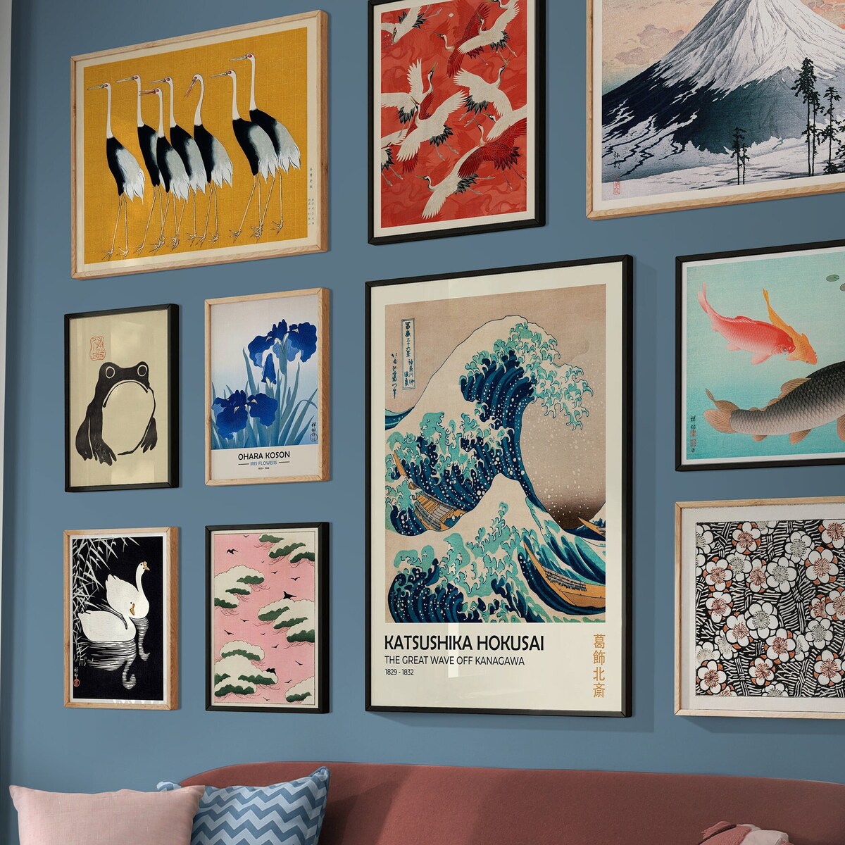Eclectic Gallery Wall Set of 10, Vintage Japanese Print Set, Home Decor Wall Art, Maximalist Wall Art, Eclectic Print Set, Digital Art Print - Etsy