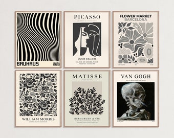 Exhibition Print Set of 6, Gallery Wall Art (Digital Download)