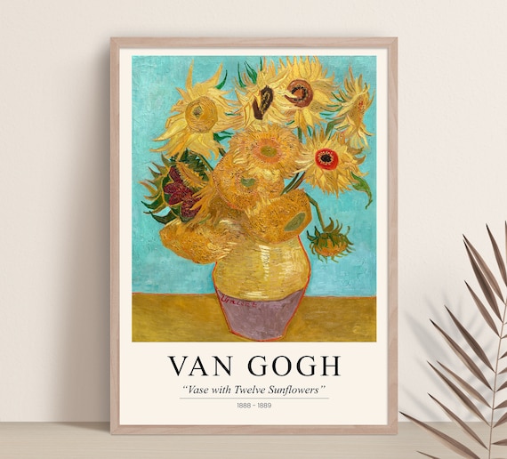 van gogh sunflowers poster