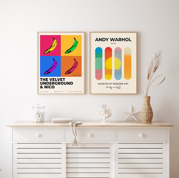 Andy Warhol Print Set of 2 Andy Warhol Poster Gallery Wall - Etsy