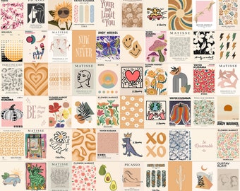 Exhibition Aesthetic Wall Collage Kit, Vintage Art Prints (Digital Download)