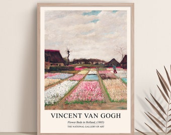 Van Gogh Print, Flowerbeds in Holland, Exhibition Poster (Digital Download)