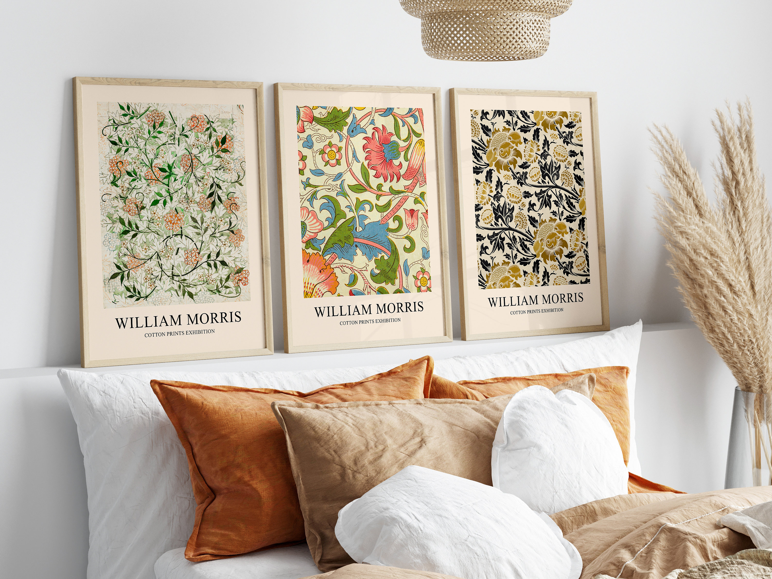 William Morris Print Set, Art Nouveau Botanical Exhibition Posters ...