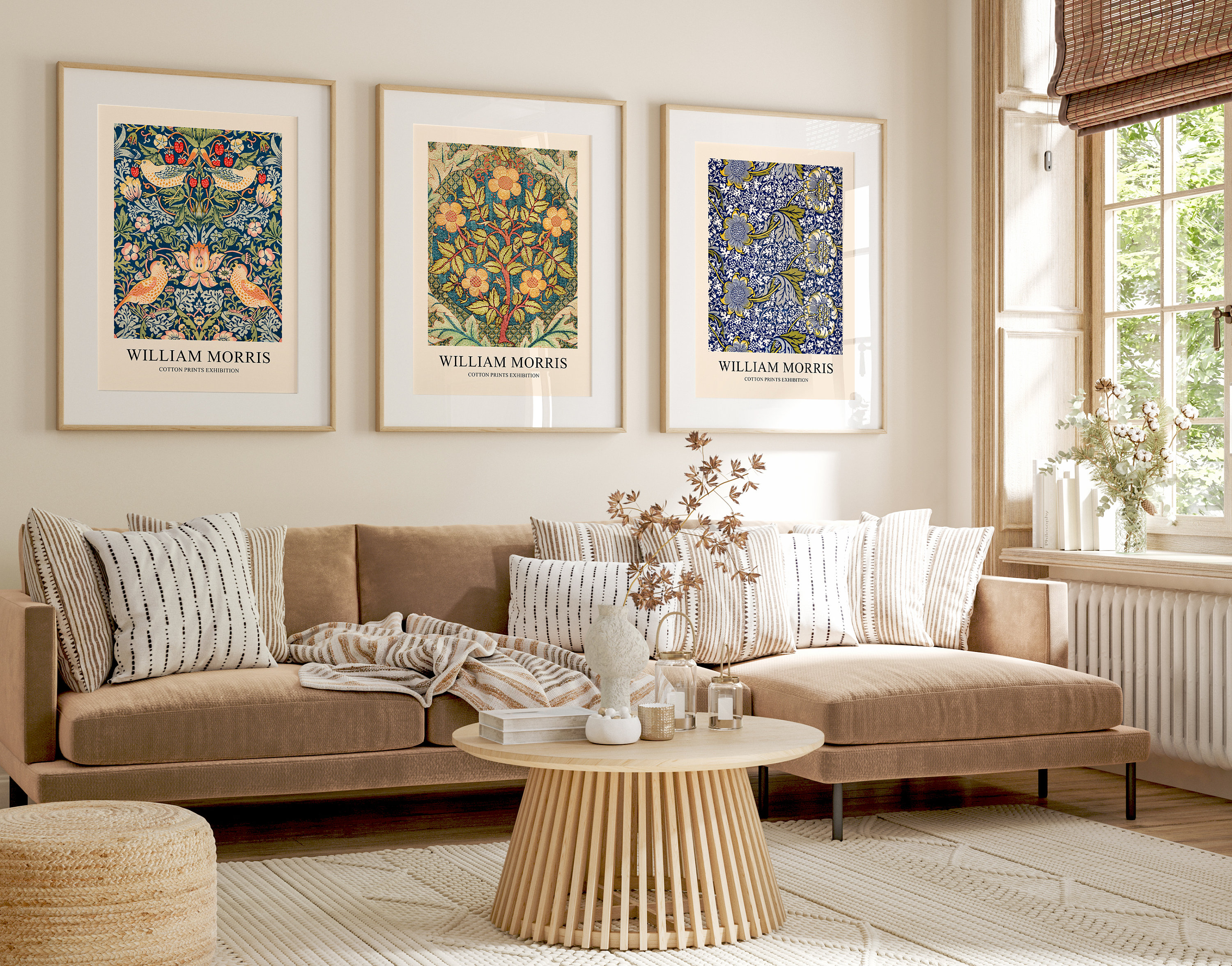 William Morris Print Set, Art Nouveau Botanical Exhibition Posters ...
