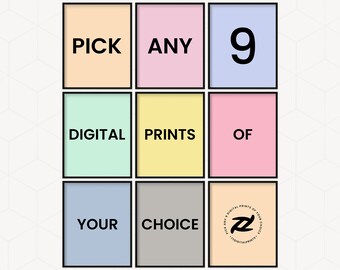 Benutzerdefinierte 9 Digitaldrucke (Digitaler Download)