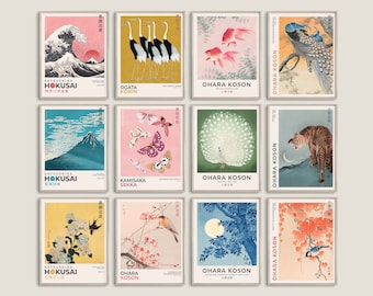 Japanese Art Prints, Exhibition Gallery Wall Set (Digital Download)
