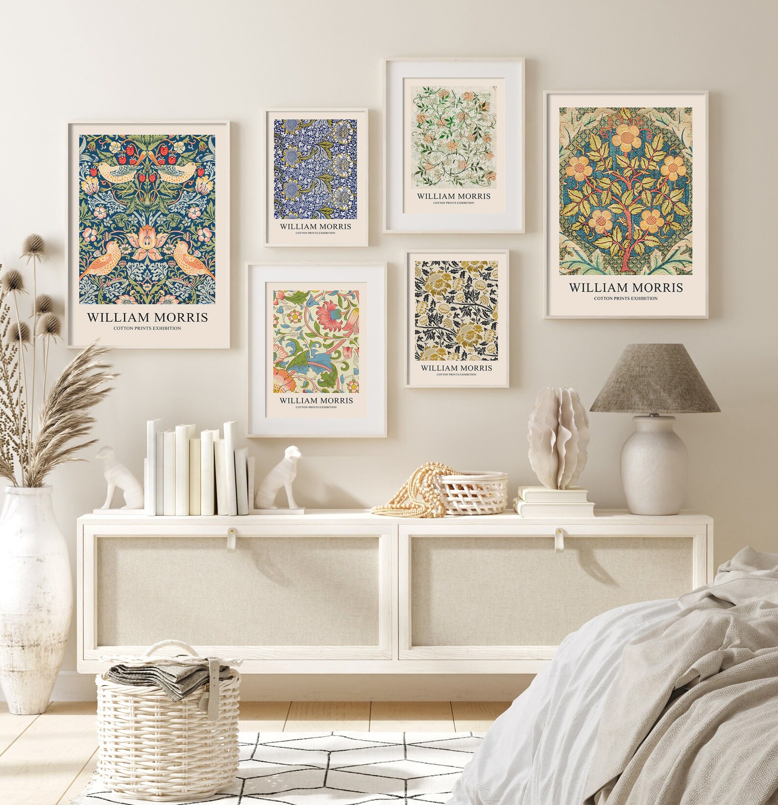 William Morris Print Set, Art Nouveau Botanical Exhibition Posters ...